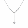 drop chain diamond 925 silver pendant chain