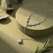 drop chain diamond 925 silver pendant chain