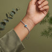 Blue Heart Diamond Adjustable Bracelet for Women