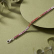 Elegant Multicolor Tennis Bracelet in 925 Sterling Silver