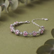 Pink Heart Diamond Adjustable Bracelet for Women