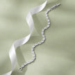 Oval Cut Tennis Diamond Silver Bracelet for Women