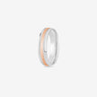 Refined Dual Tone Diamond Design Ring on Hand