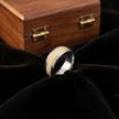Elegant Dual Tone Promise Ring for Men – Classic Minimal Sterling Silver Jewellery