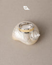 Premium Gold Finish Silver Ring – Modern Stackable Minimal Band Ring