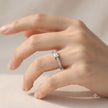 Emerald Cut Solitaire CZ 925 Sterling Silver Ring for Women