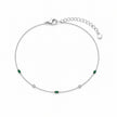 Emerald Evil Eye 925 Sterling Silver Bracelet for Women