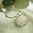 Evil Eye Harmony Beaded 925 Sterling Silver Rose Gold Kid's Bracelet
