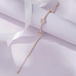 Flower Charm Diamond Adjustable Bracelet for Women