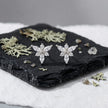 Floral Marquise Diamond 925 Sterling Silver Stud Earrings for Women