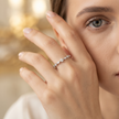 Floral Marquise & Round CZ 925 Sterling Silver Ring for Women