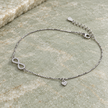 Forever Love Silver Infinity Anklet