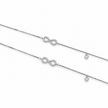 Forever Love Silver Infinity Anklet
