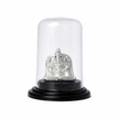 Ganesh Ji Sitting Silver Murti with Dome