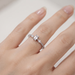 Emerald Cut Marquise CZ 925 Sterling Silver Ring for Women