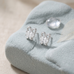 Butterfly CZ Diamond Design 925 Sterling Silver Stud Earrings for Women