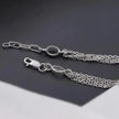 Geometric Chain Diamond Adjustable Silver Bracelet for Women