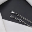 Geometric Diamond Adjustable Silver Bracelet for Women