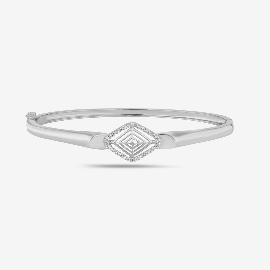 Geometric Diamond Grace Silver Bracelet for Women