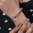 Geometric Diamond Grace Silver Bracelet for Women