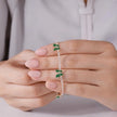 Green Butterfly Tennis Diamond Adjustable Bracelet for Women