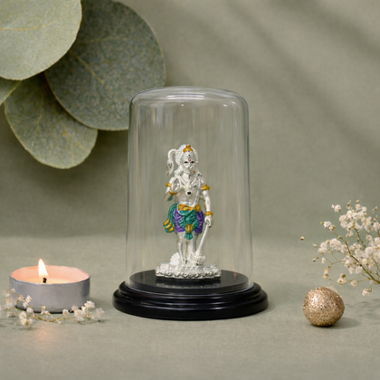 Hanuman Ji Murti with Glass Cover