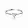 Heart Cut CZ Diamond Ring
