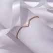 Minimal Heart Diamond Adjustable Rose Gold Bracelet for Women