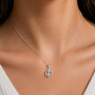 Heart Diamond 925 Sterling Silver Pendant Chain for Women