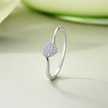 Heart Shape CZ Diamond Minimal Ring
