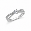 Heart Solitaire CZ Ring in 925 Sterling Silver for Women