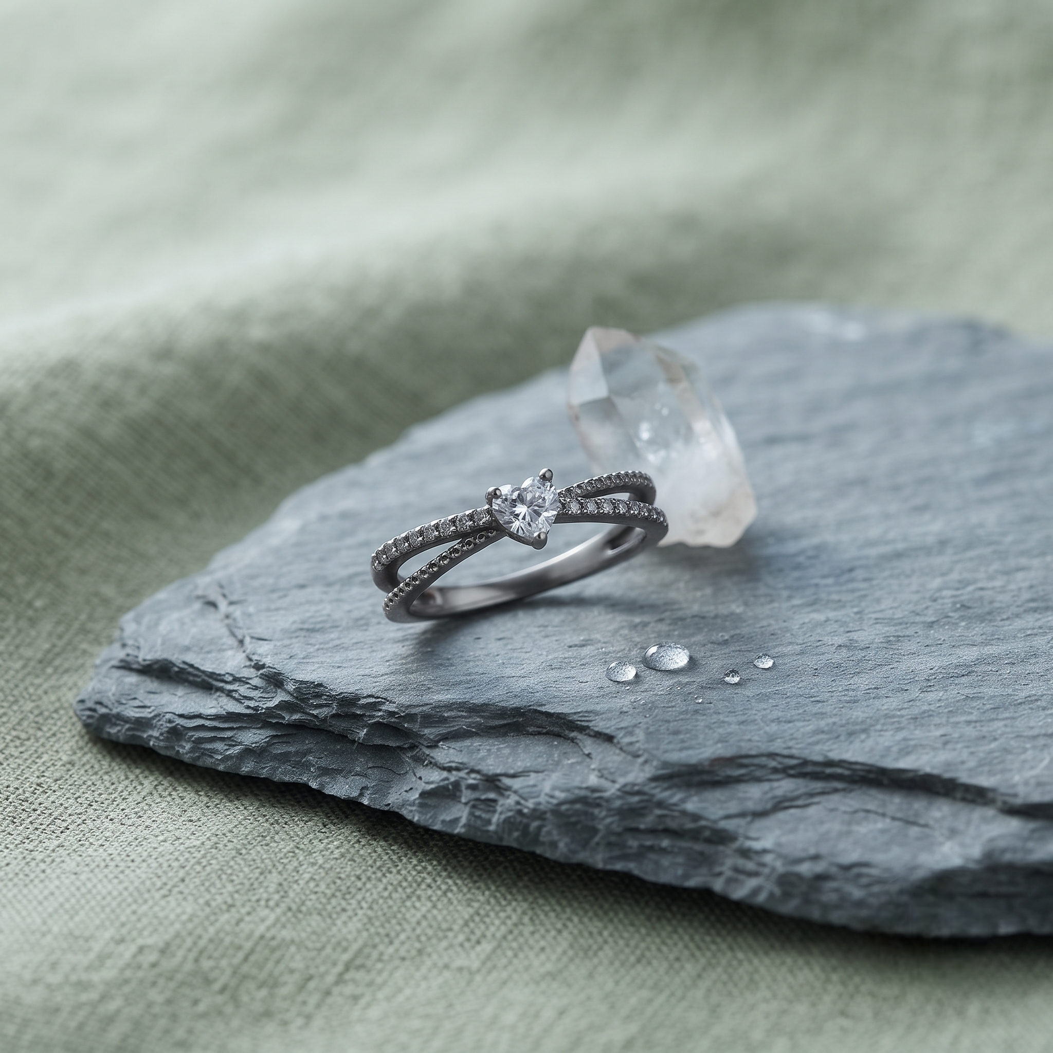 Heart Solitaire CZ Ring in 925 Sterling Silver for Women