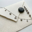 Heart & Crystal Charm 925 Sterling Silver Bracelet for Women