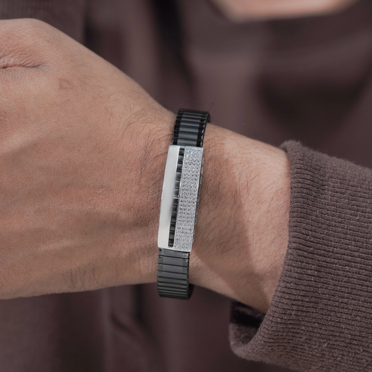 Royal Crest Rolex-Style 925 Sterling Silver Bracelet for Men