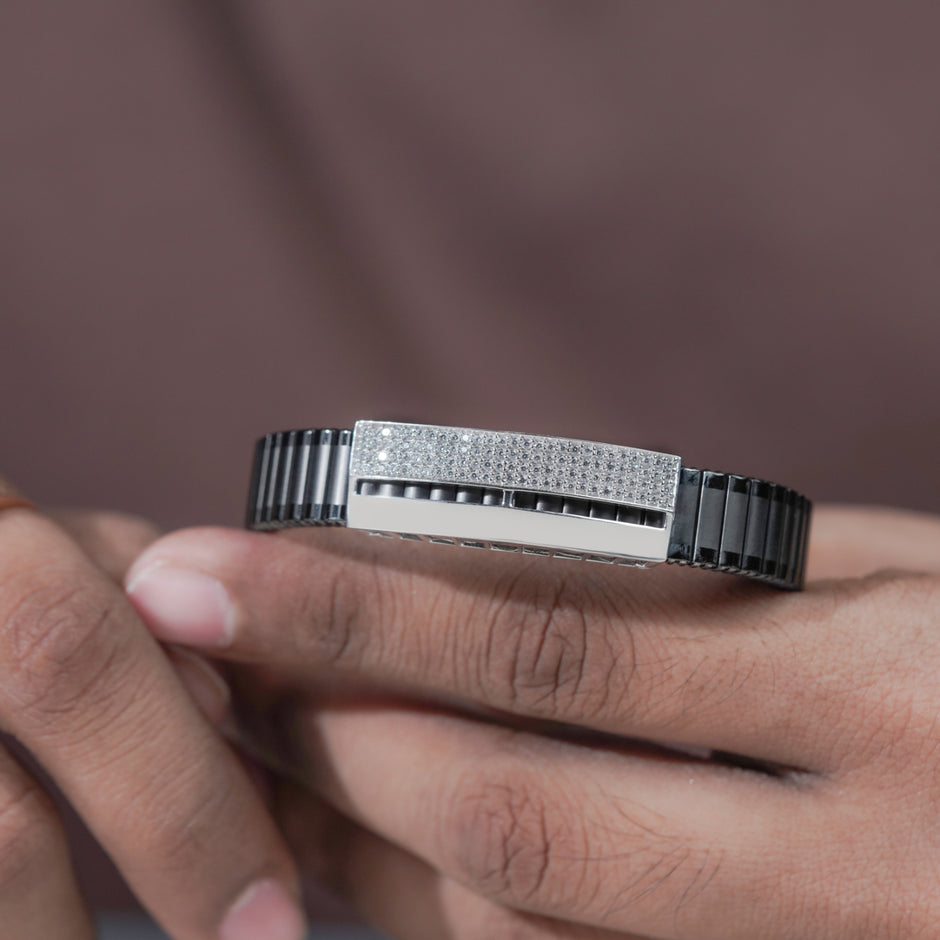 Royal Crest Rolex-Style 925 Sterling Silver Bracelet for Men