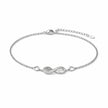 Infinity Heart Design Diamond Adjustable Bracelet for Women