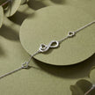 Infinity Heart Bracelet in 925 Sterling Silver
