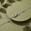 Infinity Heart Design Diamond Adjustable Bracelet for Women