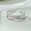 Infinity 925 Sterling Silver Ring on Hand