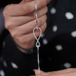 Infinity Diamond Silver Bracelet for Women