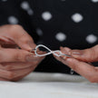 Infinity Diamond Silver Bracelet for Women