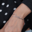 Infinity Diamond Silver Bracelet for Women