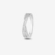 Infinity Design Diamond Ring on Hand