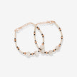 Ivory Rose Beaded 925 Sterling Silver Rose Gold Kid's Adjustable Bracelet