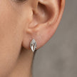Leaf Diamond 925 Sterling Silver Stud Earrings for Women