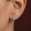 Leaf Diamond 925 Sterling Silver Stud Earrings for Women