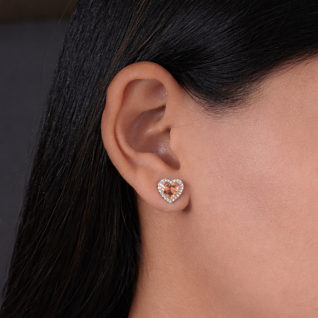 Heart Stud Earrings
