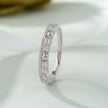 Geometric Diamond Silver Ring