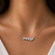Love Heart Diamond 925 Sterling Silver Pendant Chain for Women