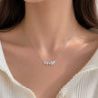 Love Heart Diamond 925 Sterling Silver Pendant Chain for Women